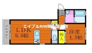 ラ・ヴィータ高屋六番館の物件間取画像